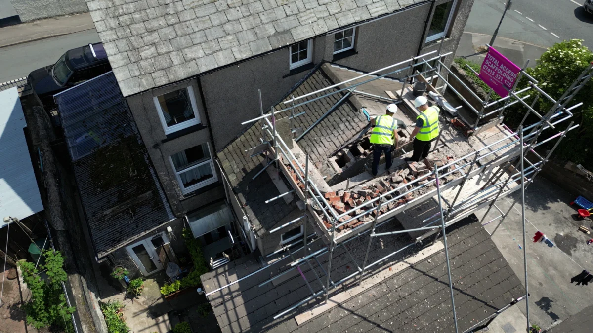 Chimney Removal Scaffolding